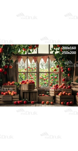Tło fotograficzne Jabłka 3446